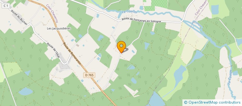 localisation de l'entreprise DOMAINE DE LA TAURIE  COUR-CHEVERNY