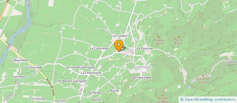 localisation de l'entreprise DOMAINE DE LA TETE NOIRE  GIGONDAS