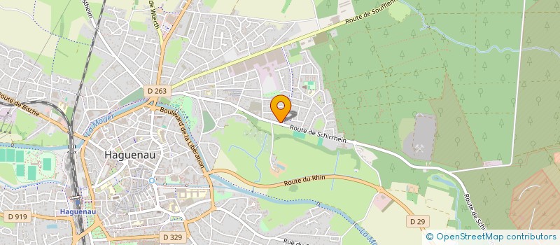 localisation de l'entreprise DOMAINE DE LA THUILERIE  HAGUENAU