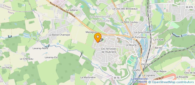 localisation de l'entreprise DOMAINE DE LA TIRETAINE  LA MEMBROLLE-SUR-CHOISILLE