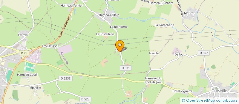 localisation de l'entreprise DOMAINE DE LA TOUR CARREE  BENOITVILLE