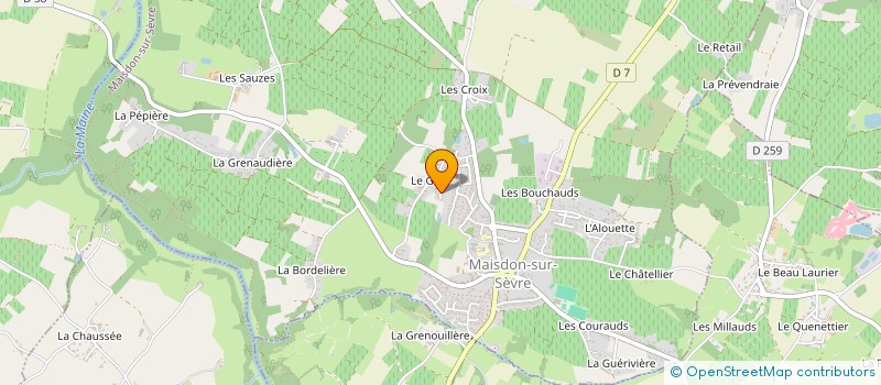 localisation de l'entreprise DOMAINE DE LA TOURETTE à MAISDON-SUR-SEVRE