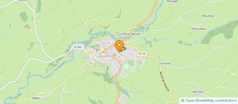 localisation de l'entreprise DOMAINE DE LA VERRERIE à LAGUIOLE