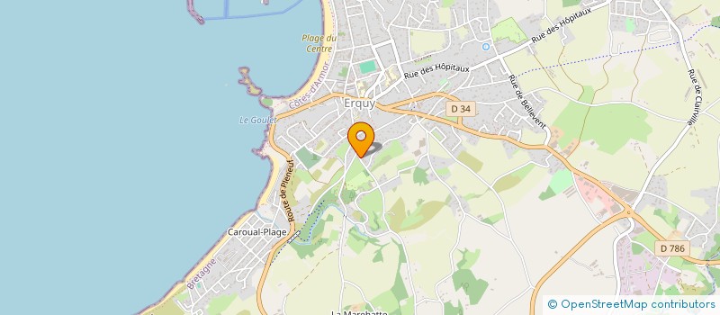 localisation de l'entreprise DOMAINE DE LA VILLE ROGON à ERQUY