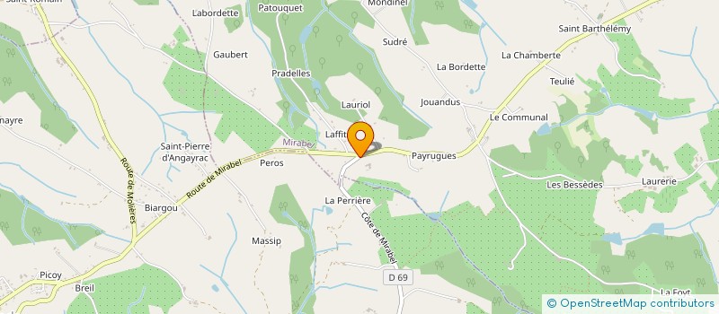 localisation de l'entreprise DOMAINE DE LAFITTE à MIRABEL