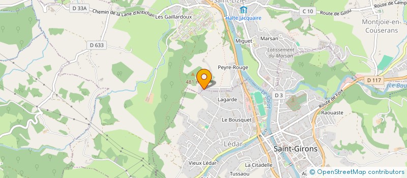 localisation de l'entreprise DOMAINE DE LAGARDE à SAINT-LIZIER