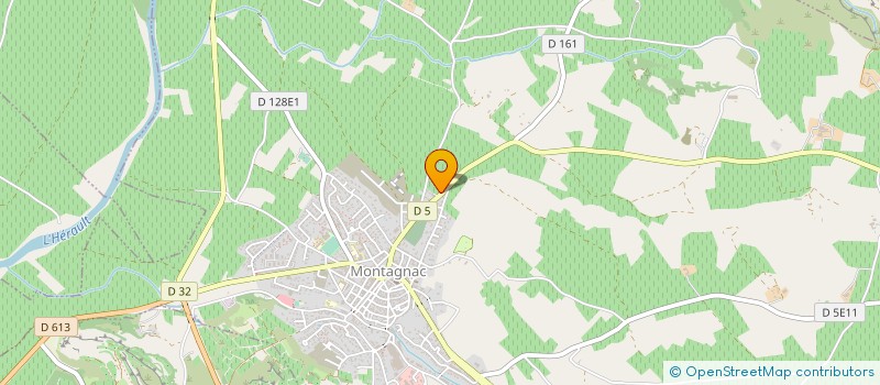 localisation de l'entreprise DOMAINE DE LARZAC  MONTAGNAC
