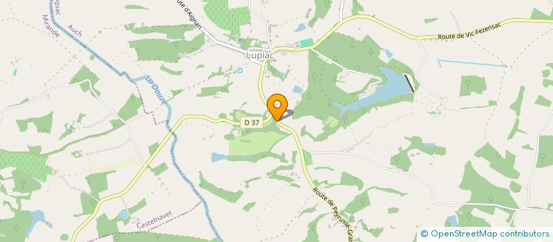localisation de l'entreprise DOMAINE DE LASSERRE  LUPIAC