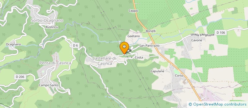 localisation de l'entreprise DOMAINE DE LENZA LONGA  CASTELLARE-DI-CASINCA