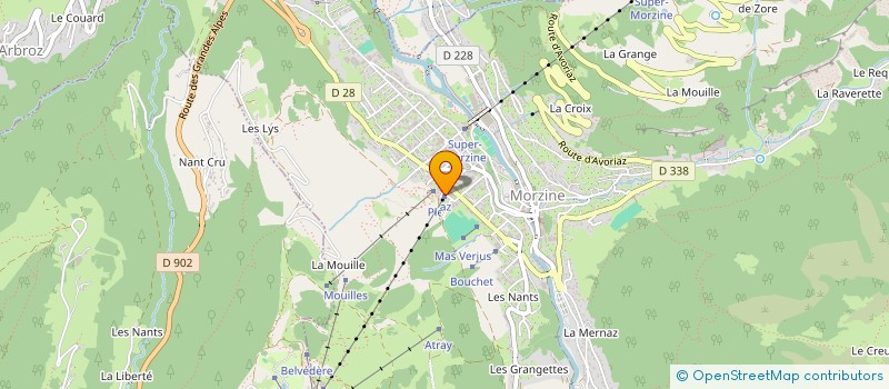 localisation de l'entreprise DOMAINE DE LOISIRS DE MORZINE à MORZINE