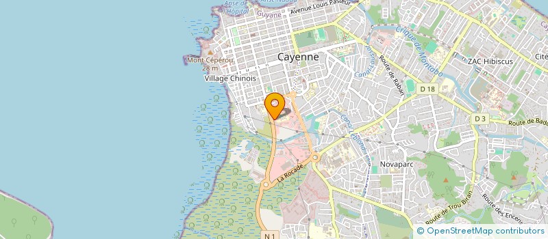 localisation de l'entreprise DOMAINE DE MACRABO  CAYENNE