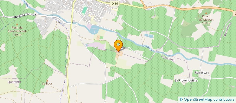 localisation de l'entreprise DOMAINE DE MALLEMORT GFA  PUISSERGUIER