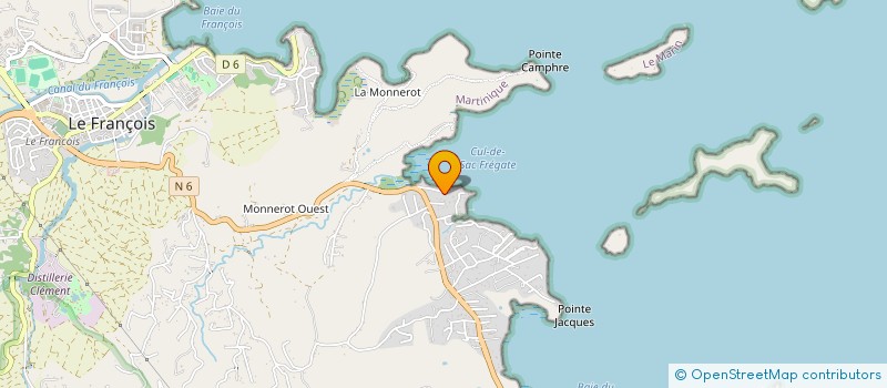 localisation de l'entreprise DOMAINE DE MANSARDE  LE FRANCOIS