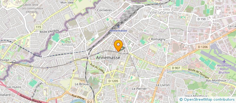localisation de l'entreprise DOMAINE DE MIRCOMPS à ANNEMASSE