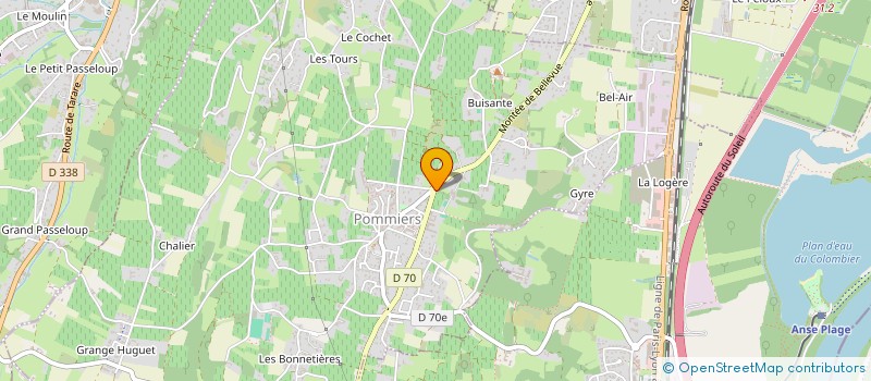 localisation de l'entreprise DOMAINE DE MONTCLAIR  POMMIERS