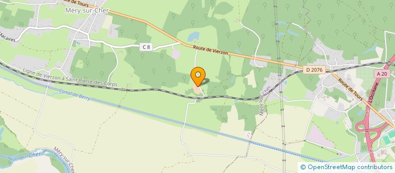 localisation de l'entreprise DOMAINE DE MONTEVRY  MERY-SUR-CHER