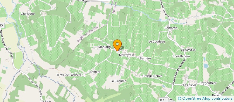 localisation de l'entreprise DOMAINE DE MONTLONG à POMPORT