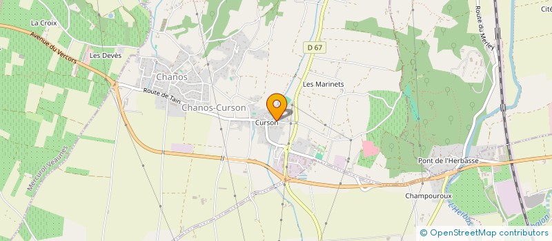 localisation de l'entreprise DOMAINE DE MONTVEILHOUX  CHANOS-CURSON