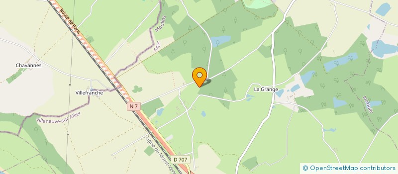 localisation de l'entreprise DOMAINE DE MORAT  VILLENEUVE-SUR-ALLIER