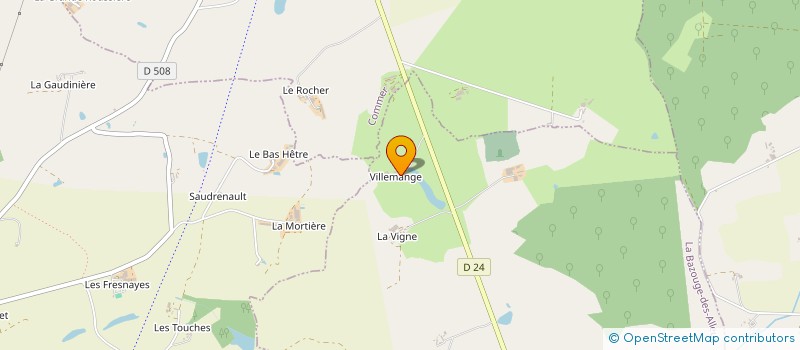 localisation de l'entreprise DOMAINE DE PALOT  LA BAZOUGE DES ALLEUX