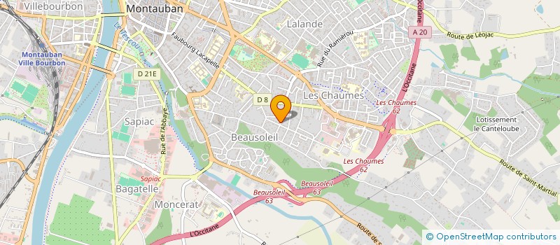 localisation de l'entreprise DOMAINE DE PAULET à MONTAUBAN