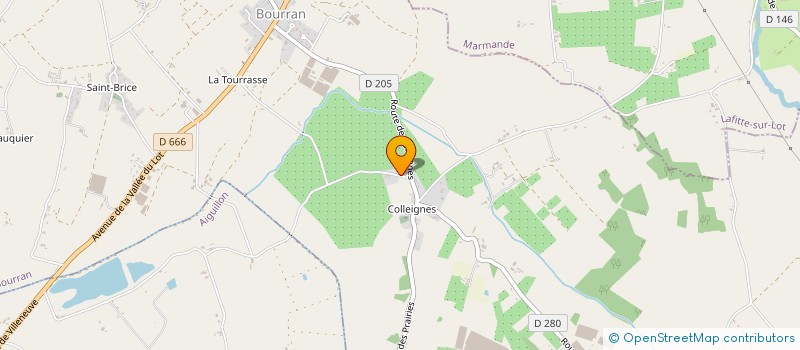 localisation de l'entreprise DOMAINE DE PECH ET LAFON  CLAIRAC