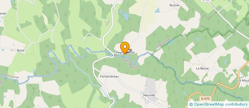 localisation de l'entreprise DOMAINE DE PEYRASSOULAT à CHERONNAC