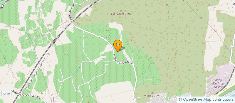 localisation de l'entreprise DOMAINE DE PIERREDON BIO  ESTEZARGUES