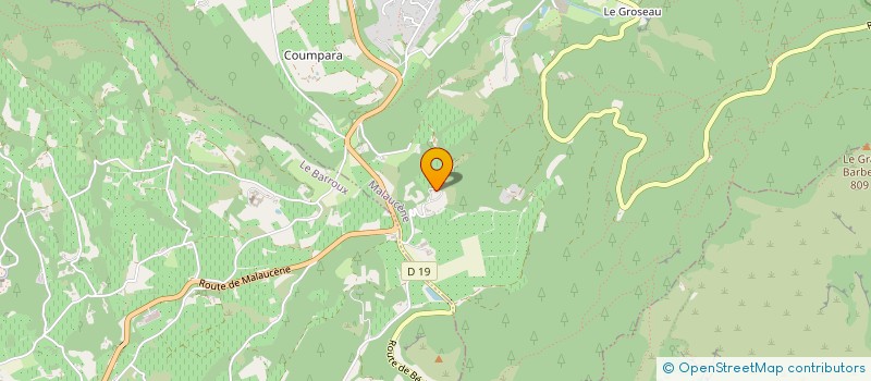 localisation de l'entreprise DOMAINE DE SAINT BAUDILLE à MALAUCENE