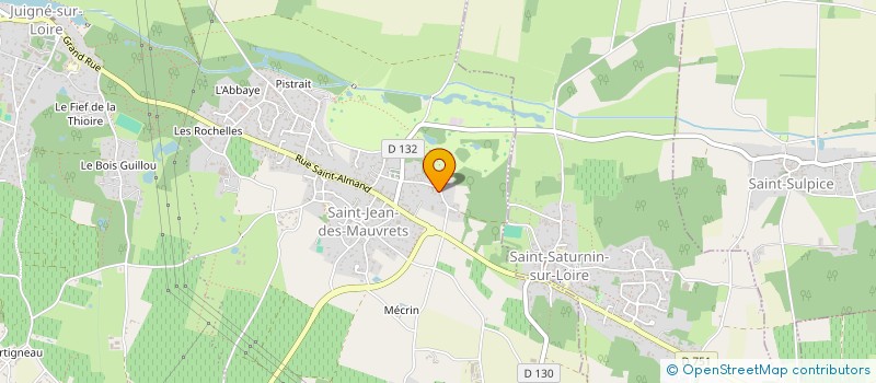 localisation de l'entreprise DOMAINE DE SAINT JEAN à LES GARENNES SUR LOIRE