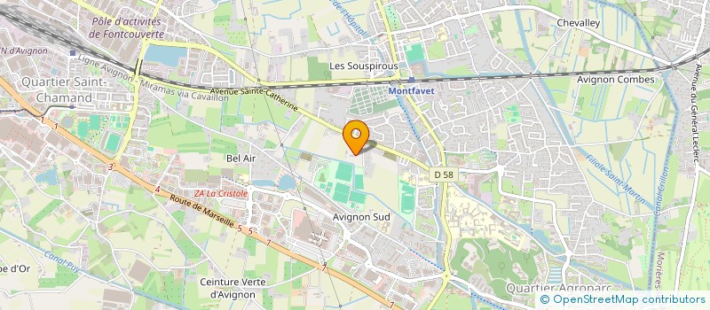 localisation de l'entreprise DOMAINE DE SAINT PERRET  AVIGNON
