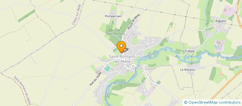 localisation de l'entreprise DOMAINE DE SAINT ROMANS  SAINT-ROMANS-LES-MELLE