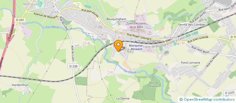 localisation de l'entreprise DOMAINE DE SAINTE ROSE  RINXENT