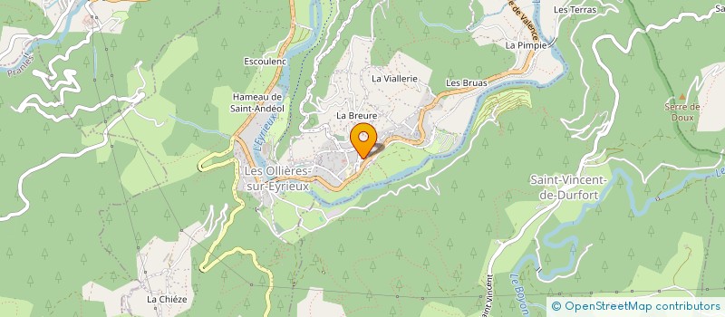 localisation de l'entreprise DOMAINE DE SALOMONY  LES OLLIERES-SUR-EYRIEUX