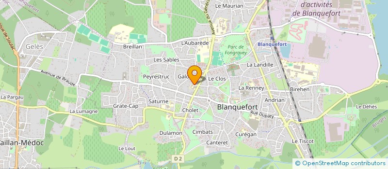 localisation de l'entreprise DOMAINE DE SAUTEY à BLANQUEFORT
