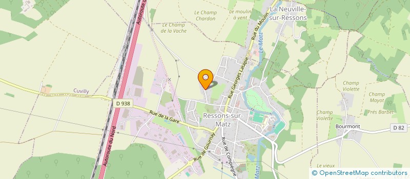 localisation de l'entreprise DOMAINE DE SECHELLES  CUVILLY