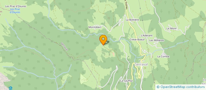 localisation de l'entreprise DOMAINE DE SERRAVAL  SERRAVAL