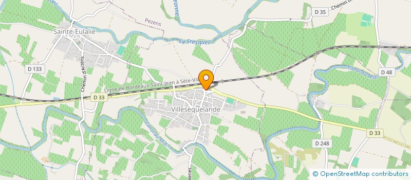 localisation de l'entreprise DOMAINE DE TERRE ROUGE  VILLESEQUELANDE