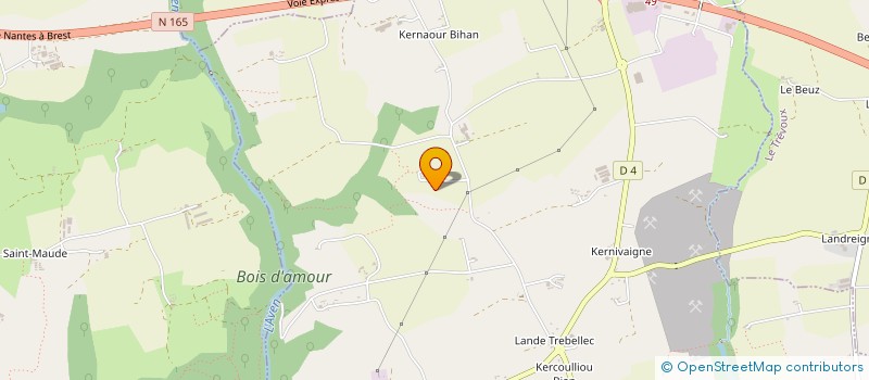 localisation de l'entreprise DOMAINE DE TROCHEROU à RIEC-SUR-BELON