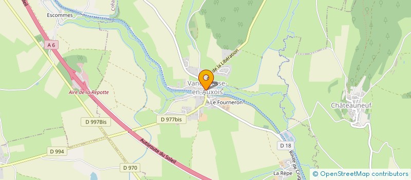 localisation de l'entreprise DOMAINE DE VANDENESSE & SPA à VANDENESSE-EN-AUXOIS
