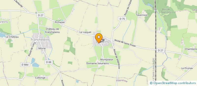 localisation de l'entreprise DOMAINE DE VATANEINS à FRANCHELEINS