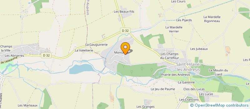 localisation de l'entreprise DOMAINE DES 3 D à SAINT-HILAIRE-LES-ANDRESIS