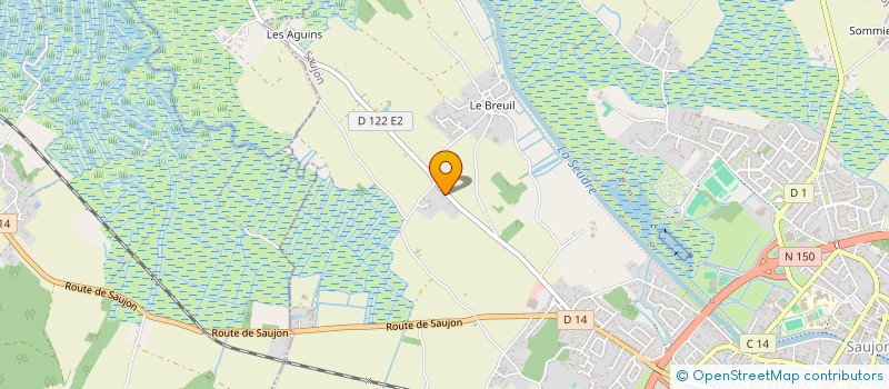 localisation de l'entreprise DOMAINE DES AGUINS à SAUJON
