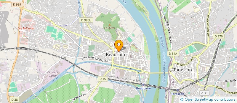 localisation de l'entreprise DOMAINE DES ARMASSONS  JONQUIERES-SAINT-VINCENT