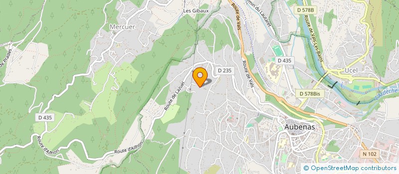 localisation de l'entreprise DOMAINE DES BISETS à AUBENAS