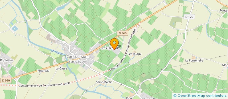 localisation de l'entreprise DOMAINE DES BLEUCES à DOUE-EN-ANJOU
