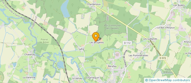 localisation de l'entreprise DOMAINE DES BRUYERES  FRONTENAUD