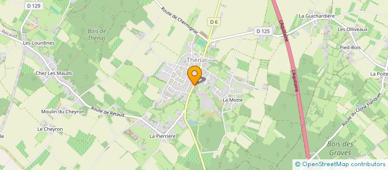 localisation de l'entreprise DOMAINE DES CHAIS DE THENAC  THENAC