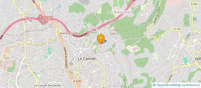 localisation de l'entreprise DOMAINE DES CHENES  LE CANNET