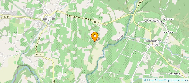 localisation de l'entreprise DOMAINE DES CHENES BLANCS  TAULIGNAN